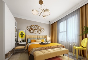 时尚卧室3D室内模式设计